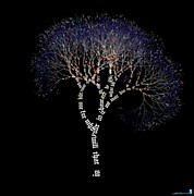 Words Visualised As A Tree Photograph by Science Photo Library