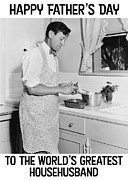 Worlds Greatest House Husband Greeting Card Photograph by Communique Cards