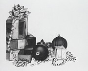 Wrapped Presents Drawing by Gregory Lee