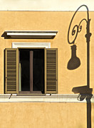 Wrought Iron Street Lamp Shadow of Ancient Rome Photograph by David Letts