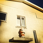 Xmas decoration with Santa in June Akureyri Iceland Photograph by Matthias Hauser