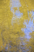 Yellow Abstract Painting by David Letts