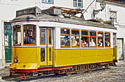 Yellow Electric Trolly of Lisbon Photograph by David Letts