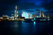 Yokohama Minatomirai at Night Photograph by Beverly Claire Kaiya