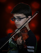 Young Musician Impression # 3 Photograph by Aleksander Rotner