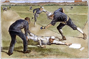 Baseball Game, 1885 #1 Photograph by Granger