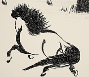 HORSE, c1814 Drawing by Katsushika Hokusai