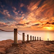 Long Exposure Sunset Taken From The #1 Photograph by Larry Marshall