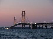 Mackinac Bridge at Dusk #2 Photograph by Keith Stokes