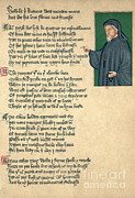 Geoffrey Chaucer Photograph by Photo Researchers