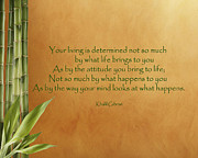 23- Your Living Is Determined Photograph by Joseph Keane