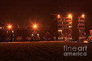 Sodium Vapor Lights On College Campus #3 Photograph by Ted Kinsman