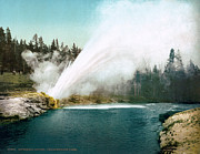 Yellowstone Park: Geyser #4 Photograph by Granger Yellowstone Park: Geyser #4 Photograph by Granger