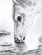 A Needed Drink Drawing by Renee Catherine Wittmann