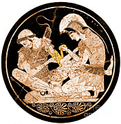 Achilles Tending Patroclus Wounds Photograph by Science Source