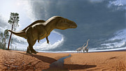 Acrocanthosaurus Digital Art by Julius Csotonyi