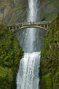 Arch Bridge and Multnomah Falls Photograph by Ted J Clutter and Photo Researchers Arch Bridge and Multnomah Falls Photograph by Ted J Clutter and Photo Researchers