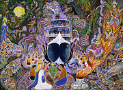 Atun Supay Lancha Painting by Pablo Amaringo