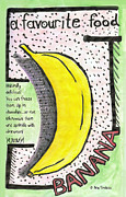 Banana Drawing by Ana Tirolese