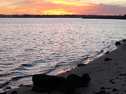 Beach View Dusk Photograph by Clara Sue Beym