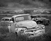Black and white Photograph of a Junk Yard with Vintage Auto Bodies Photograph by Randall Nyhof Black and white Photograph of a Junk Yard with Vintage Auto Bodies Photograph by Randall Nyhof
