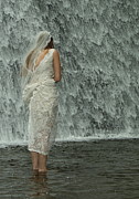Bride Below Dam Photograph by Daniel Reed