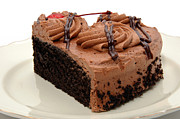 Chocolate Cake With A Cherry On Top 4 Photograph by Andee Design