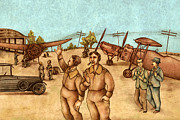 Classical Planes 2 Painting by Autogiro Illustration