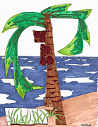 Coconut Tree Painting by Teddy Campagna