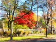 Colorful Autumn Street Photograph by Susan Savad Colorful Autumn Street Photograph by Susan Savad