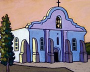 Colorful San Elizario Pastel by Candy Mayer Colorful San Elizario Pastel by Candy Mayer