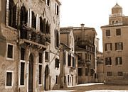 Courtyard By The Church Photograph by Donna Corless