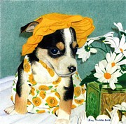 Daisy-Mae Dawg Drawing by Ana Tirolese