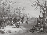 Dakota Sioux Playing Ball Game Photograph by Photo Researchers