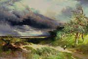 East HamptonLong Island Sand Dunes Painting by Thomas Moran