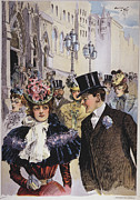 Easter Morning Cartoon, 1898 Drawing by Granger