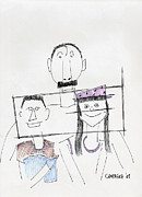 Family Portrait Painting by Teddy Campagna