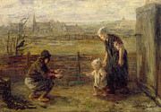 First Steps Painting by Jozef Israels