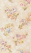 Floral design with peonies lilies and roses by Anna Maria Garthwaite Tapestry - Textile by Anna Maria Garthwaite