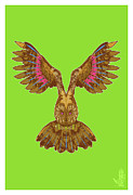 Flying Owl Digital Art by Nelson Garcia