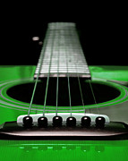 Green 3 Guitar 26 Photograph by Andee Design