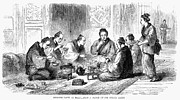 Japan: Meal, 1864 Photograph by Granger