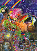 Llullu Machaco  Painting by Pablo Amaringo