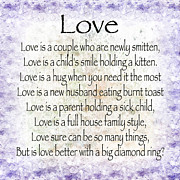 Love Poem In Purple  Digital Art by Andee Design