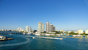 Skyline Horizon - Panoramic Views of Miami's South Beach from the Ship Photograph by Dejan Jovanovic Skyline Horizon - Panoramic Views of Miami's South Beach from the Ship Photograph by Dejan Jovanovic