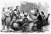 New Years Party, 1857 Photograph by Granger