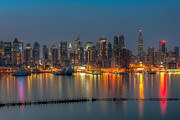 New York City Skyline Morning Twilight XI Photograph by Clarence Holmes