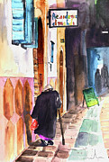 Old and Lonely in Morocco 03 Painting by Miki De Goodaboom