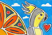 Our Heart Bird Oscar Painting by Ana Tirolese