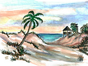 Palm cost Painting by Clara Sue Beym